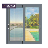 Fenêtre coulissante en alliage d'aluminium EOKO série 80, isolation thermique pour patio, hôtel, maison, appartement, hôpital