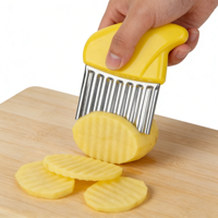 Trancheuse à pommes de terre manuelle, gadget de cuisine pratique, coupe-pommes de terre ondulé écologique
