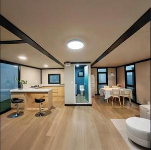 Maison de luxe modulaire moderne de 40 pieds, conteneur, cabine en acier, haute qualité, luxe, 2 étages, pour boutique, holte, villas et bureau