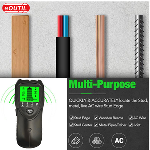 Yeni 4 IN 1 el ahşap/<span class=keywords><strong>Metal</strong></span> saplama ve AC canlı tel dedektörü aracı elektronik duvar kablosu tarayıcı damızlık merkezi bulucu - Product Image 5