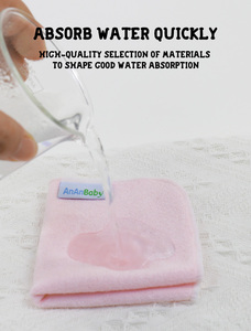 Ananbaby <span class=keywords><strong>Lingette</strong></span> en tissu <span class=keywords><strong>lavable</strong></span> de haute qualité pour nouveau-né Lingettes réutilisables en éponge de <span class=keywords><strong>bambou</strong></span> douce pour bébé - Product Image 3