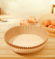 Papier sulfurisé double face silicone non blanchi pour emballage alimentaire, certifié ISO9001, idéal pour la cuisson en friteuse à air