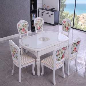 Châu Âu gấp Kính thiên văn bàn ăn và Ghế kết hợp của căn hộ nhỏ bằng đá cẩm thạch bàn tròn hộ gia đình Bàn tròn - Product Image 1