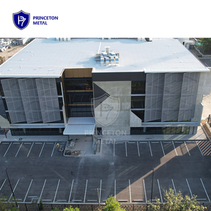 لوحة ألمنيوم مثقبة للواجهات الخارجية بنمط مخرم، مكون سطحي معماري حديث للتعبير عن الطراز المعماري - Product Image 1