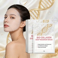 Masque Visage Coréen Anti-rides Hydratant au Collagène Bio et Acide Hyaluronique, Marque Privée, Vérifié par le Fournisseur
