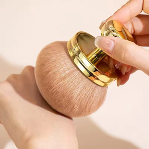 Pinceau unique YRX, couleur personnalisée, poils synthétiques, virole en plastique/bois, manche en plastique, usage professionnel, logo personnalisé, pinceau champignon - Product Image 1