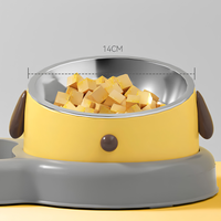 Bol alimentaire en acier inoxydable avec distributeur d'eau automatique