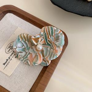 กิ๊บติดผมอะคริลิคสีสันสดใส ดีไซน์ดอกไม้ทรงไข่ สำหรับผู้หญิง ขายดี - Product Image 3