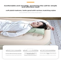 Matelas gonflable à 32 trous, hauteur 25 cm, tapis de couchage pour le camping en plein air, tapis de couchage au sol, lit gonflable portable