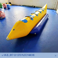 Été Single tube 5 Personnes Sièges PVC gonflable bateau banane d'eau remorquable poisson volant bateau banane pour jeu d'eau
