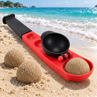 Lanceur de boules de neige 2-en-1 et jouet de plage, pince à boules de neige à long manche, outil de jeu parent-enfant pour les combats de boules de neige en hiver