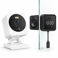 Wistino WiFi 2-in-1 beveiligingscamera raammonitor + babyfoon alarm push nachtzicht full color Tuya netwerkcamera