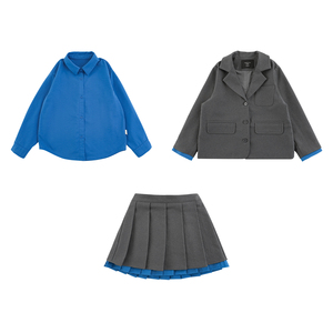 YOEHYAUL CD1370 Conjuntos <span class=keywords><strong>de</strong></span> <span class=keywords><strong>Ropa</strong></span> <span class=keywords><strong>para</strong></span> Niñas <span class=keywords><strong>Adolescentes</strong></span> <span class=keywords><strong>Estilo</strong></span> Colegial, Conjunto <span class=keywords><strong>de</strong></span> Camisa <span class=keywords><strong>de</strong></span> Manga Larga, Chaqueta y Falda <span class=keywords><strong>para</strong></span> Niñas - Product Image 3