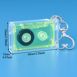 Porte-clés Rétro Lecteur de Cassette SUNSHING, Étui Musical Personnalisé, Mini Album de Poche NFC, Breloque Cassette, Porte-clés Kpop - Product Image 5