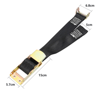 2 pouces 800kg pour camion, rideau galvanisé, remorque latérale en polyester sur boucle centrale avec crochet Rave fermé