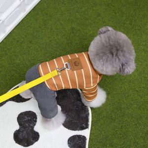 ชุดเสื้อผ้าสุนัขลายทางสำหรับฤดูใบไม้ผลิและฤดูร้อน ดีไซน์สี่ขา สำหรับสุนัข ใส่ได้ทั้งในบ้านและนอกบ้าน - Product Image 3