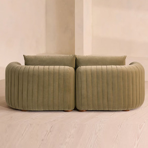 Meubles sur mesure, haute qualité, salon moderne, canapé trois places, canapé Chesterfield, canapé en velours. - Product Image 6