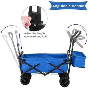 Carrito Plegable para Exteriores en Oferta, Cochecito Plegable para Niños con Toldo, Carrito de Camping para Niños - Product Image 5