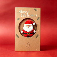Cartes de Noël personnalisées en gros Fenghetong, cartes de vœux de luxe avec dorure à chaud pour souvenirs et meilleurs vœux