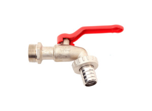 Brass Garden Bibcock 1" with <b>Hose</b> Connector | Durable Outdoor <b>Tap</b> | THS Thermostyle® - Product Image 4