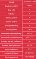 Moteur Hors-Bord Essence 4 Temps 6 CV 140CC Refroidi par Air Léger pour Bateau de Pêche Annexe