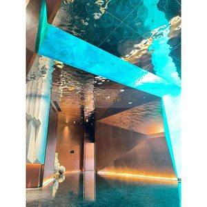 Placa de Acero Inoxidable ANN8751 con Efecto 3D Ondulado, Serie 300, ASTM, Tamaño Personalizado, Metal Decorativo para Diseño Interior y Exterior - Product Image 1