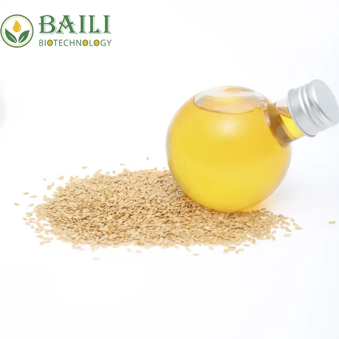 Food grade Orgainc Flax Seed Oil which rich in alpha-linolenic acid