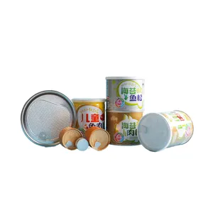 Kaida Atacado Canned Tin Tea Coffee Snack Latas Embalagem Recipientes Round Metal Cookie Candy Bolo Industrial Food Origem Tipo