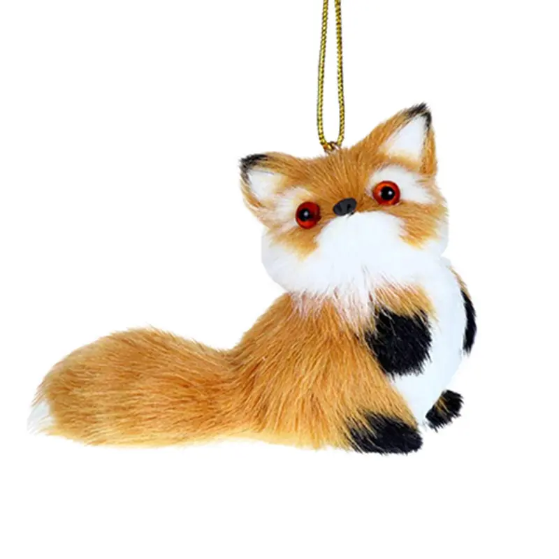 Wholesale Custom Toy Animals Squirrel plush Realistic Animal Pendant Plastic Owl For Christmas Tree Decoration