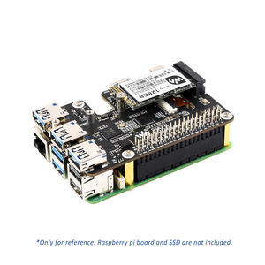 Raspberry Pi 5 PCIe a USB 3.<span class=keywords><strong>2</strong></span> Gen1 e M.<span class=keywords><strong>2</strong></span> cappello supporta protocollo NVMe SSD espande 4 ch porte 3.<span class=keywords><strong>2</strong></span> USB PCIe M.<span class=keywords><strong>2</strong></span> cappello USB + - Product Image 4