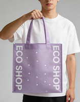 Sac fourre-tout en toile personnalisable, pliable, avec options multi-tailles, poignée longue, fermeture supérieure/épaule, pour usage quotidien