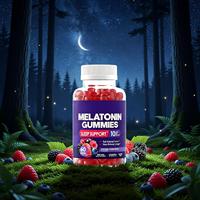 Gummies pour le sommeil des adultes avec mélatonine 1 mg, bonbons gélifiés sans gélatine, 60 unités, relaxation douce avant le coucher, soutien naturel pour une routine de sommeil