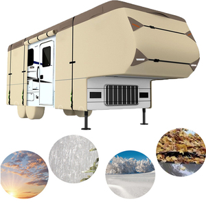 Usine en gros de haute qualité 5ème roue rv couverture respirant Durable étanche résistant aux déchirures Anti-UV <span class=keywords><strong>caravane</strong></span> rv couverture - Product Image 2