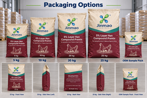 Additif alimentaire Jinmao 5% de qualité alimentaire animale, minéraux et oligo-éléments pour poules pondeuses avec enzymes pour favoriser la nutrition - Product Image 5