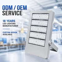 Projecteur LED 150W-300W IP65 étanche en aluminium moulé sous pression pour éclairage extérieur de parkings et projets commerciaux