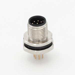 KRONZ M12 macho montaje en Panel recto montaje trasero versión PCB contacto 3/4/5/8/12 <span class=keywords><strong>Pi</strong></span> n A código conectores industriales circulares - Product Image 4