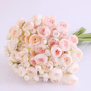 Bán Buôn Mô Phỏng 6-Đầu Đi Kèm Nhỏ Camellia Hoa Nghệ Thuật Trang Trí Nhân Tạo Camellia - Product Image 1