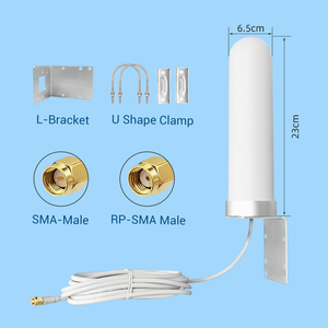 Antenna impermeabile omnidirezionale esterna 3G/GSM/ <span class=keywords><strong>4G</strong></span>/ LTE/ 5G con connettore N femmina per il ripetitore del segnale della rete di comunicazione - Product Image 2