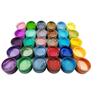 Fournitures artistiques pour adultes, Kits de <span class=keywords><strong>peinture</strong></span> en acrylique, grand ensemble de couleurs métalliques, 100ml - Product Image 3