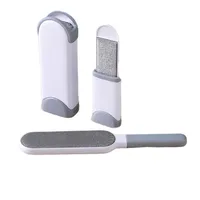 Brosse réutilisable de luxe pour enlever les poils d'animaux, rouleau électrostatique double face pour l'élimination des poils de chat, peigne pour salle de bain