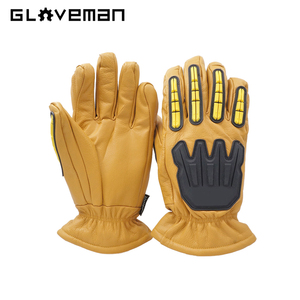 GLOVEMAN Custom Winter <strong>Warm</strong> Heavy Duty TPR Impact Oil Industrial Construction Safety <strong>Work</strong> Cowhide Leather Tig Welding Hand <strong>Glove</strong> - Product Image 2