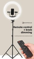 Éclairage photographique ABS avec support tripied avec anneau lumineux LED lumière selfie pour studio photographie vidéo prise de vue caméra téléphone