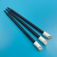 Bâtonnet de nettoyage T-21 noir en PP de 8 mm avec embout en PU incliné, pour imprimantes DTF et DTG, bâtonnet en mousse PU, bâtonnet de nettoyage de précision Ruby Stick