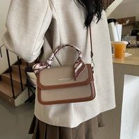 Sac à main bandoulière en PU style chaînes, nouvelle collection, mode rétro, pour femme, multi-saisons, été