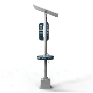 Ngoài trời intellint quảng cáo điện thoại di động năng lượng mặt trời <span class=keywords><strong>Hybrid</strong></span> hệ thống 220V LiFePO4 Pin MPPT chiếu sáng sạc cực trạm - Product Image 4