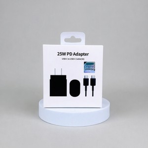 25W PD <b>USB</b>-<b>C</b> <b>Adapter</b> Fast Charger with Earbuds and Charging Cable EU US UK Plug for Mobile Phone Tablet - Product Image 4