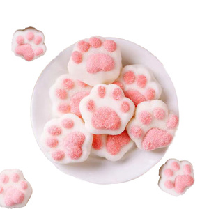 Forme de dessin animé de patte de chat de haute qualité envoyer aux amoureux envoyer aux enfants des fabricants de bonbons halal à la guimauve - Product Image 1