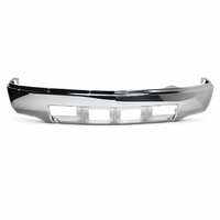 Bumper Depan Chrome untuk Chevrolet Silverado 1500 2014-2015 Tanpa Lubang Lampu Kabut Tanpa Lubang Sensor, Panel Bumper Pickup