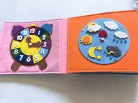 Tableau sensoriel en feutre pour bébé, livre d'activités silencieux, livre d'activités Montessori, jouet éducatif en tissu OEM pour la maternelle et les voyages