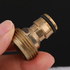 Brass Male Thread Connector 3/4 Inch For High Pressure <b>Water</b> Gun Garden Tools Car Wash Durable Pipe Fitting - Product Image 1